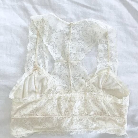 Ivory Lace Bralette M - Picture 3 of 7